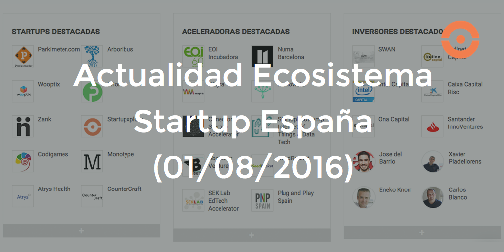 Actualidad Ecosistema Startup España 01082016 El Blog De Startupxplore 3739