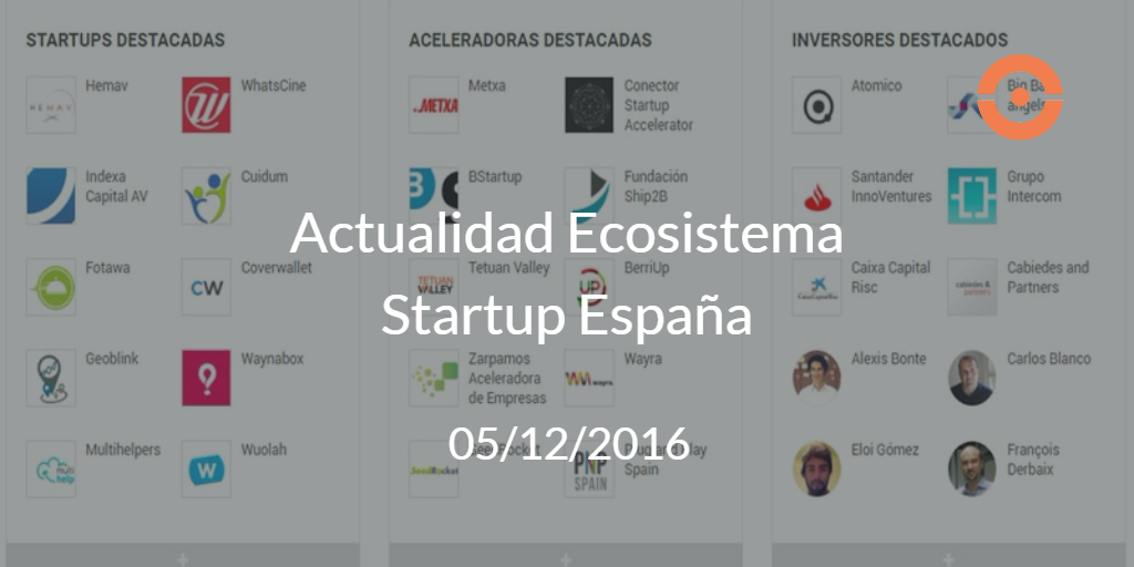 Actualidad Ecosistema Startup España 5122016 El Blog De Startupxplore 2930