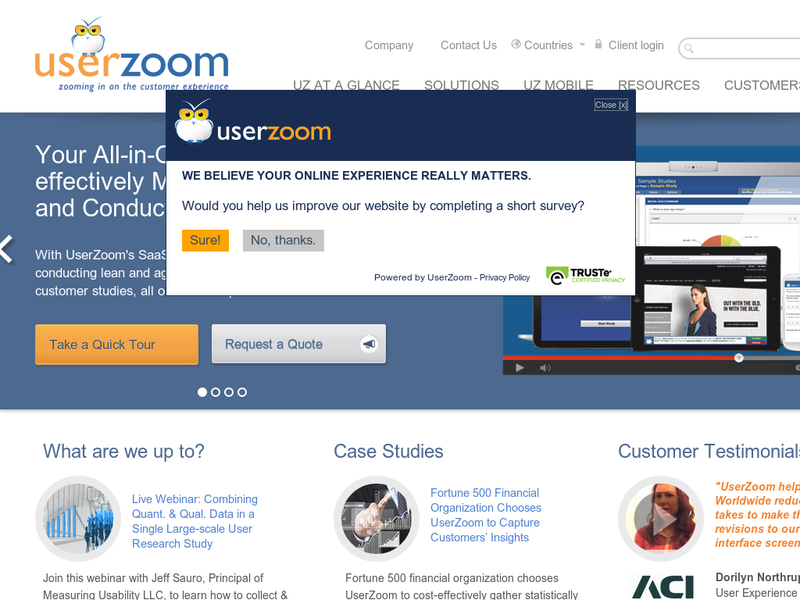 Images from UserZoom