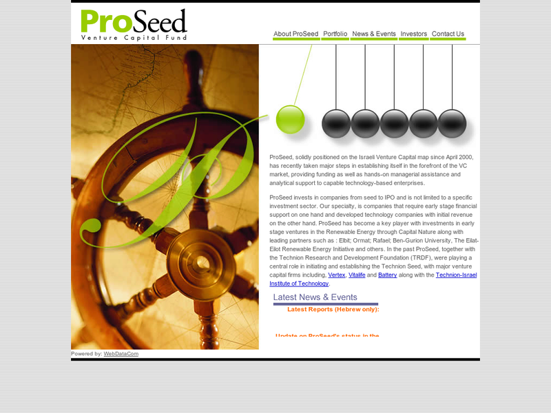 Images from ProSeed Venture Capital Fund Ltd.