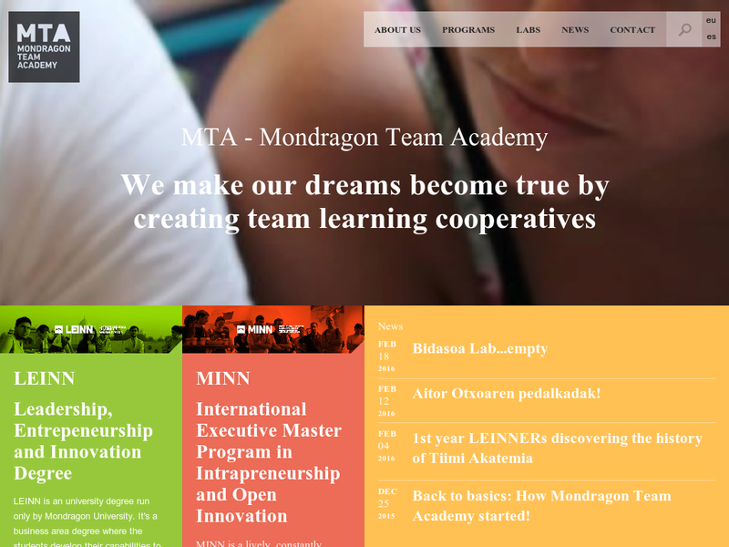 Images from Mondragon Team Academy