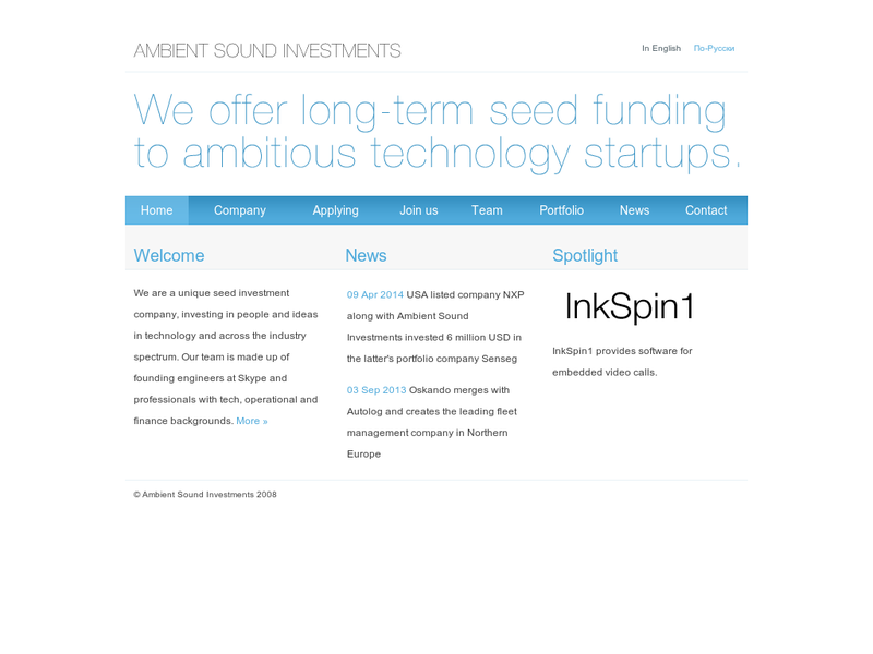 Images from Ambient Sound Investments 