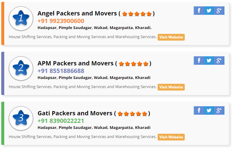 Packers movers pune rates profile at Startupxplore