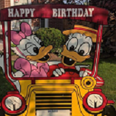 Stork And Birthday Lawn Sign Rental