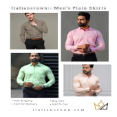 Italiancrown Plain Shirt - Startupxplore Italiancrown Plain Shirt
