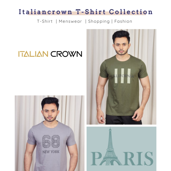 Regular Fit Printed Half Sleeve T-Shirt For Men