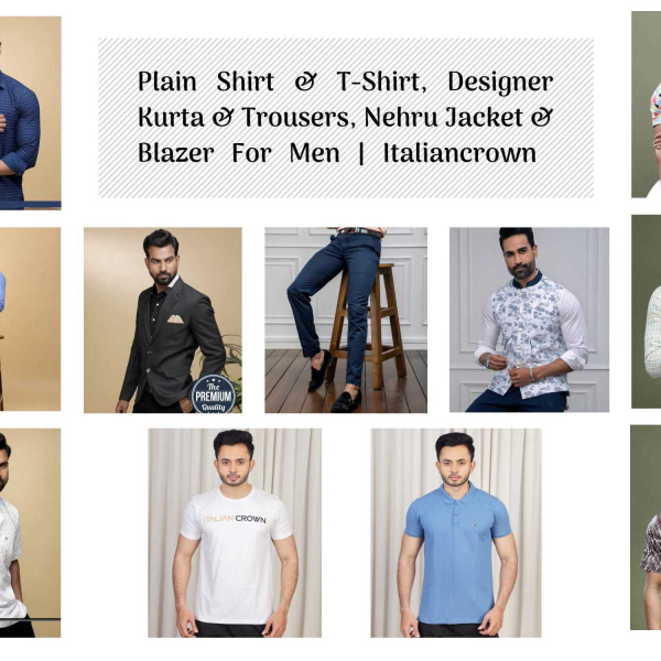 Mens Clothing: Shirts & T-Shirts, Designer Kurta & Trousers