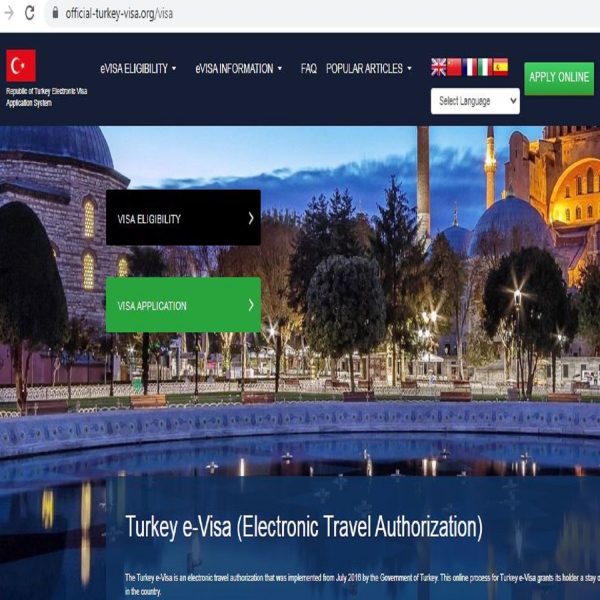 TURKEY  Official Government Immigration Visa Application Online from Wales - Prif Swyddfa Mewnfudo Fisa Twrci Swyddogol