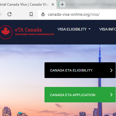 CANADA  Official Government Immigration Visa Application CHINA AND TAIWAN CITIZENS ONLINE - 加拿大移民官方在线签证申请