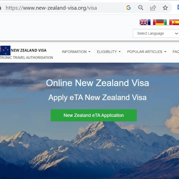 NEW ZEALAND  Official Government Immigration Visa Application Online FROM LUXEMBOURG AND EUROPE - Offiziell Regierung Neuseeland Visa Applikatioun - NZETA