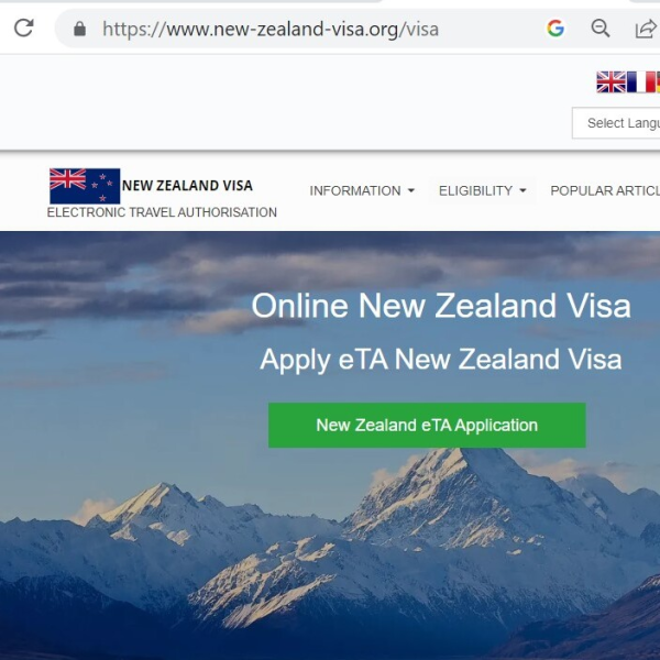 NEW ZEALAND  Official Government Immigration Visa Application Online FROM CANADA - درخواست رسمی ویزای نیوزلند - NZETA