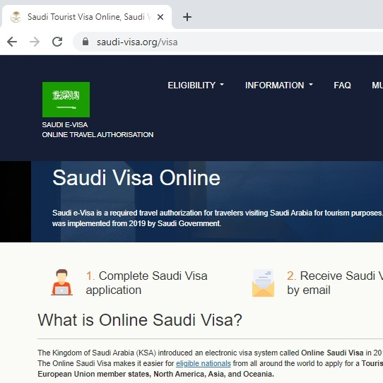 SAUDI  Official Government Immigration Visa Application Online FOR JAPANESE CITIZENS - サウジビザ申請入国センター