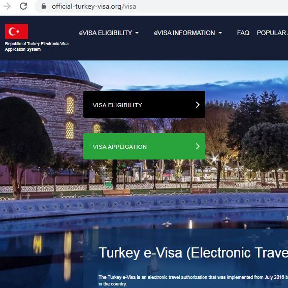 TURKEY  Official Government Immigration Visa Application Online BOSNIA HERZEGOVINA CITIZENS - Zvanični ured za imigraciju za tursku vizu