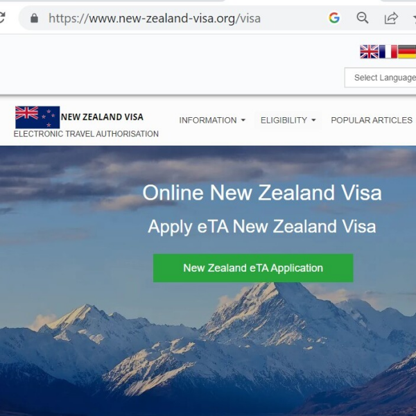 NEW ZEALAND  Official Government Immigration Visa Application Online FROM CANADA - درخواست رسمی ویزا نیوزی لیند - NZETA