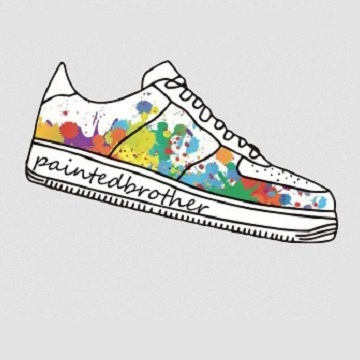 LV custom shoes-paintedbrother