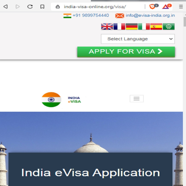 For American, European and Indonesian Citizens - INDIAN Official Government Immigration Visa Application Online -  Official Indian Visa Immigration Head Office