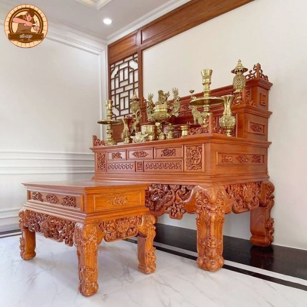 Án Gian Thờ Kiến Trúc Gỗ Đẹp