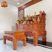 Án Gian Thờ Kiến Trúc Gỗ Đẹp
