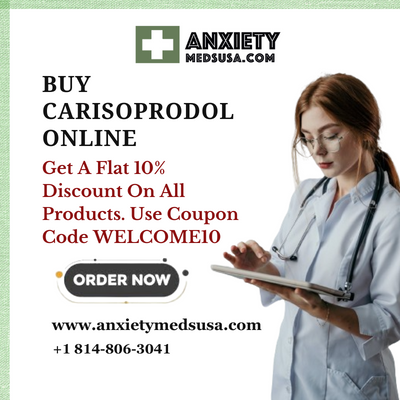 Buy Carisoprodol Online Easy At www.anxietymedsusa.com