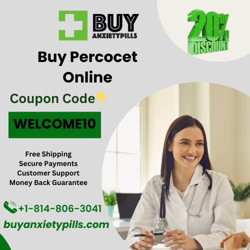 Buy Percocet 10mg Online Overnight at buyanxietypills