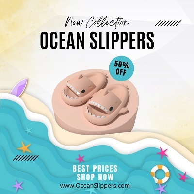Ocean Slippers - The Original Shark Slides