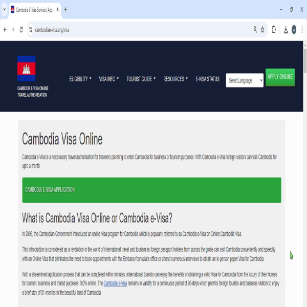 FROM AUSTRALIA - CAMBODIA Easy and Simple Cambodian Visa - Cambodian Visa Application Center - ট্যুরিস্ট এবং বিজনেস ভিসার জন্য কম্বোডিয়ান ভিসা আবেদন কেন্দ্র