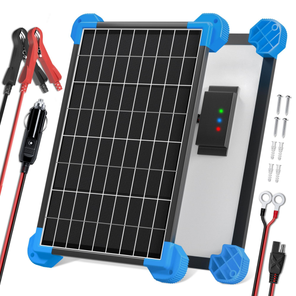 Solar battery charger 12v