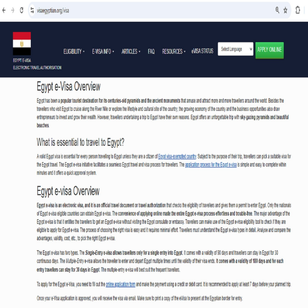 FOR SPANISH CITIZENS - Egyption Government Visa and Immmigration Office | Egypt Electronic Visa Application Online - Oficina de Inmigración del Gobierno de Egipto Visa, Permiso de Entrada Electrónico para Turistas y Negocios