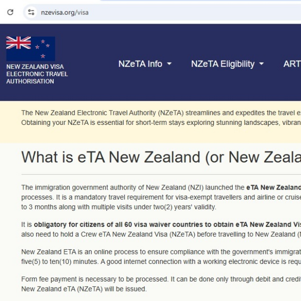 NEW ZEALAND  New Zealand Visa Application Online | New Zealand Immigration - Nieu-Seeland amptelike immigrasievisum NZETA | Aansoekvorm Aanlyn