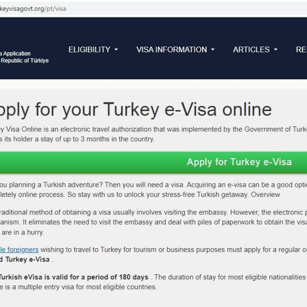 TURKEY  Turkish Visa Application Online | Immigration for Tourists and Business Visitors - Solicitação de visto oficial on-line da Imigração da Turquia - Centro de imigração do governo da Turquia