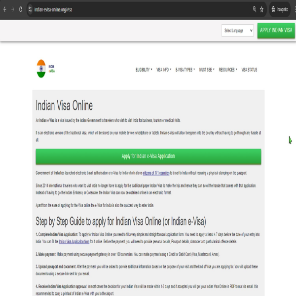 INDIAN ELECTRONIC VISA  Indian Visa Center for Tourist and Business Visa - Online Visa Process - Cơ quan cấp thị thực điện tử chính thức của Ấn Độ cho thị thực du lịch và kinh doanh