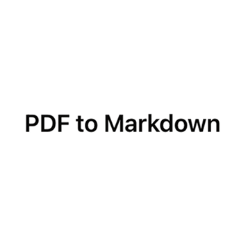 PDF to Markdown