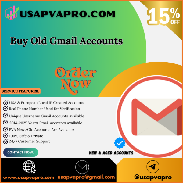 All County Buy Old Gmail Accounts (PVA & Aged)