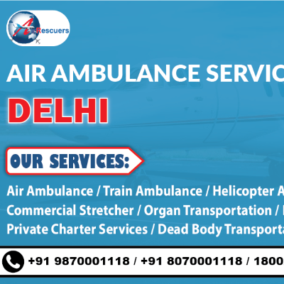 Air Ambulance Services in delhi