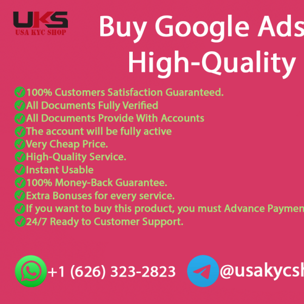Buy Verified Google Ads Accounts - Quick & Trusted Service