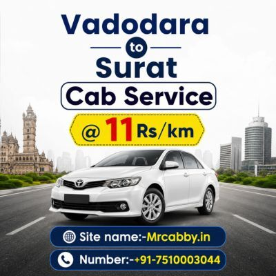 Urgent Vadodara to Surat Cab Service &ndash; Book Instantly Anytime