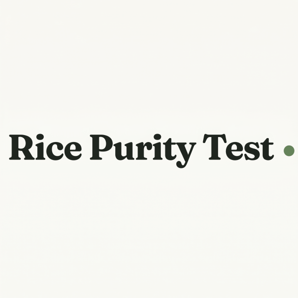 Rice Purity Test