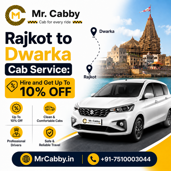 Rajkot to Dwarka Cab Service Safe and Affordable Taxi Booking