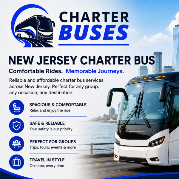 Wedding Shuttle Bus Rental in New Jersey for Guests and Wedding Parties