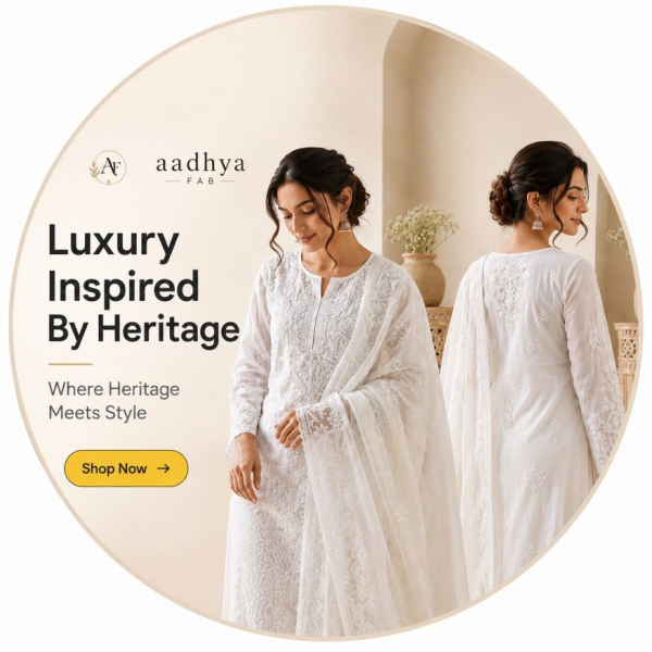 Chikankari Kurta Palazzo Set