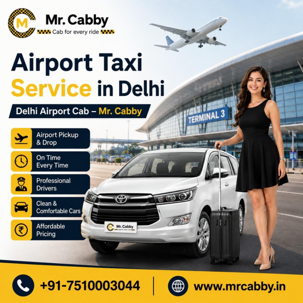Delhi Airport Cab Booking with Mr. Cabby