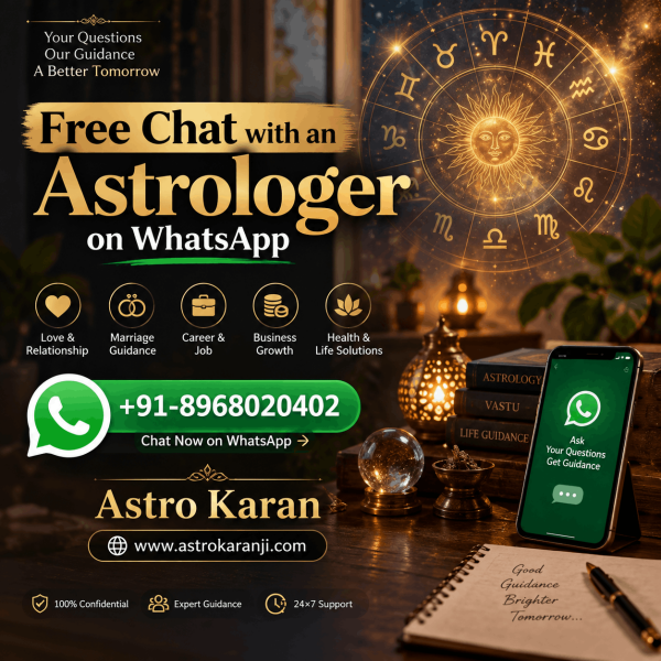Free Chat with an Astrologer on WhatsApp