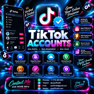 The 9 most reliable websites to buy TikTok accounts with real followers from any country.